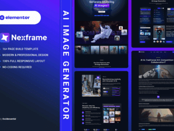 Nexframe - Kit de modelo Elementor para gerador de imagens de IA