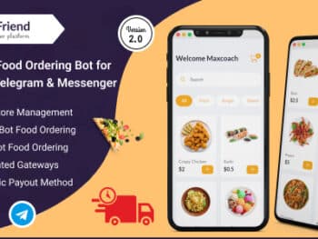 Bot de pedidos de comida de restaurante para WhatsApp, Telegram, Messenger (baseado em SAAS) – Foody Friend