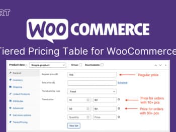 Tabela de preços em camadas para WooCommerce