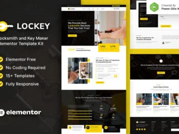 Lockey - Template Kit de elemento de serviço de serralheiro e fabricante de chaves