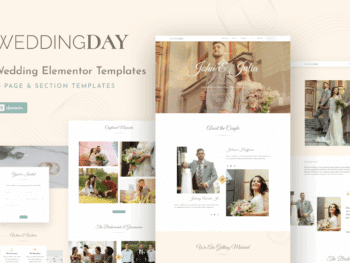 WeddingKit - Kit de modelos Elementor para eventos de convite e galeria