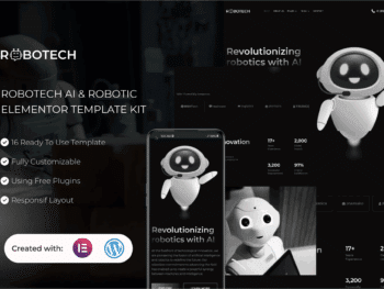 Robotech - Kit de modelos Elementor de IA e robótica