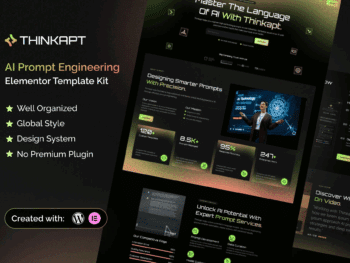 Thinkapt - Kit de modelos AI Prompt Engineering Elementor