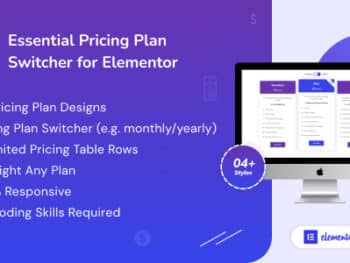 Alternador de plano de preços essencial para Elementor