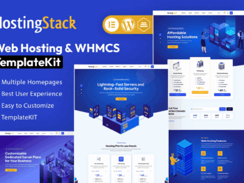 HostingStack - Kit de Templates Elementor de Hospedagem Web