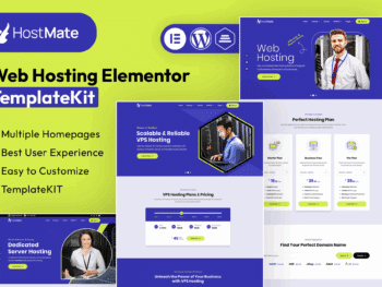 HostMate - Kit de Templates Elementor de Hospedagem Web
