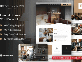 Hotel Booking - Kit de modelos Resort Elementor Pro