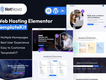 NetNova - Kit de Templates Elementor de Hospedagem Web