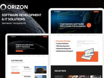 Orizon - Kit de Templates Elementor para Desenvolvimento de Software e Soluções de TI