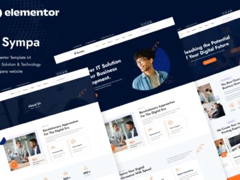 Sympa - Kit de modelos Elementor de soluções de TI e tecnologia