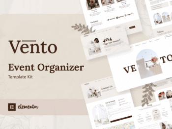 Vento - Kit de modelos Elementor para organizadores de eventos