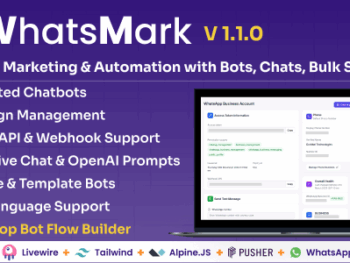 WhatsMark: Plataforma de Marketing e Automação para WhatsApp com Bots, Chats, Envio em Massa e IA