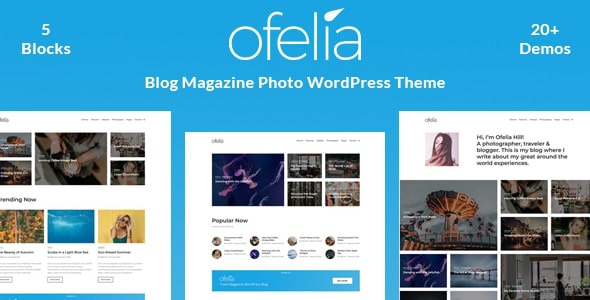 Ofelia - Tema WordPress para Blog de Viagens