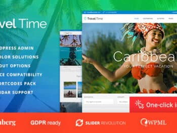 Tempo de viagem - Tema WordPress para passeios e hotéis