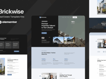 Brickwise - Kit de Templates Elementor para Imóveis