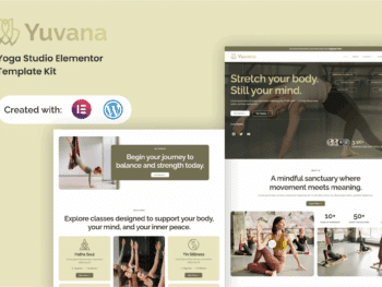 Yuvana - Kit de Templates Elementor para estúdio de ioga