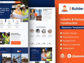 Z-Builder - Template Kit Elementor de construção