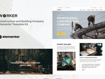 Worker - Template Kit Elementor para empresa de construção