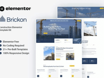 Brickon - Kit de modelos Construction Elementor