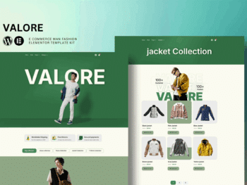 Valore - Kit de modelos Elementor de comércio eletrônico para loja de moda