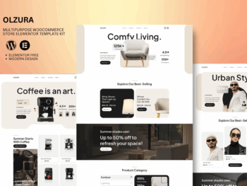 Olzura - Kit de modelos multiuso para loja Woocommerce Elementor
