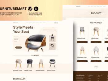 Furnituremart - Kit de modelos Elementor de comércio eletrônico de móveis
