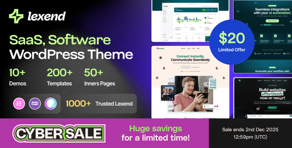 Lexend - Tema WordPress para Software, SaaS e Startups