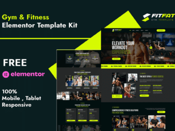Fitfat - Gym & Fitness Elementor Template Kit