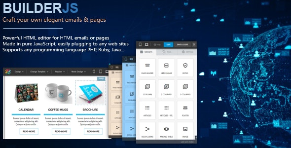 BuilderJS - Construtor de Páginas e E-mails em HTML