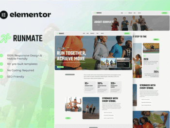 Runmate - Kit de Templates para Marathon Running Club e Sport Elementor