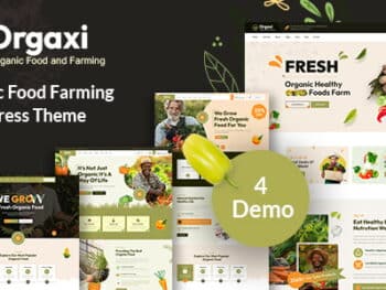Orgaxi - Tema WordPress para alimentos e frutas orgânicas