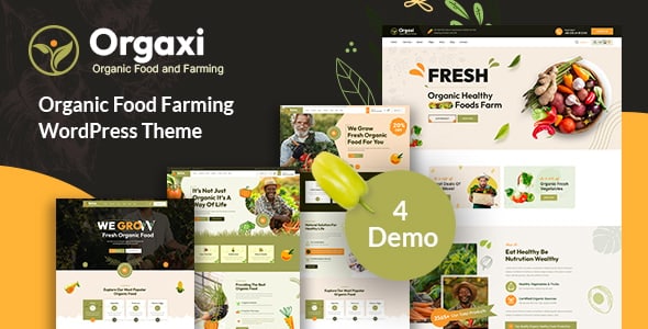 Orgaxi - Tema WordPress para alimentos e frutas orgânicas