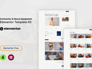 Goso - Kit de modelos Elementor para empreiteiros e equipamentos pesados