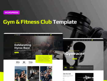 Gymracer — Kit de modelos Hyrox Gym Elementor Pro