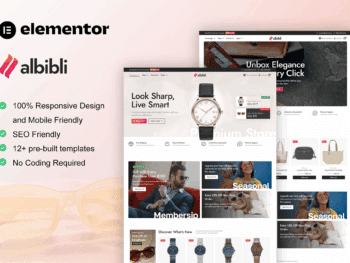 Álbibli - Kit de modelos multiuso para Woocommerce Store Elementor