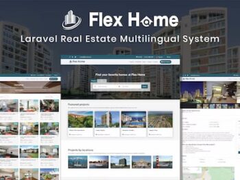 Flex Home - Sistema Multilíngue de Imóveis em Laravel