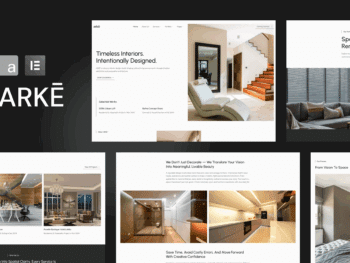 Arke - Kit de Templates Elementor para estúdio de design de interiores