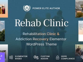 Clínica de Reabilitação - Tema WordPress para Centro de Recuperação de Vícios