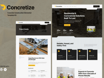 Concretize - Kit de modelos de elementos de construção em concreto