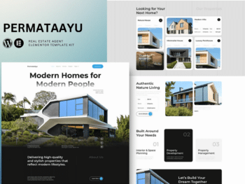 Permataayu - Kit de modelos imobiliários Elementor