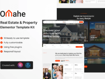 Omahe - Kit de modelos Elementor para imóveis e propriedades
