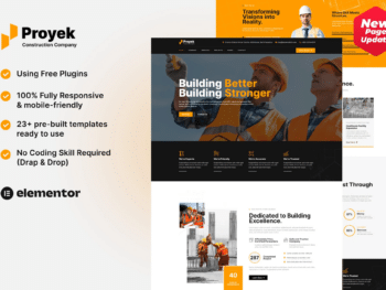 Proyek - Kit de Templates Construction Elementor