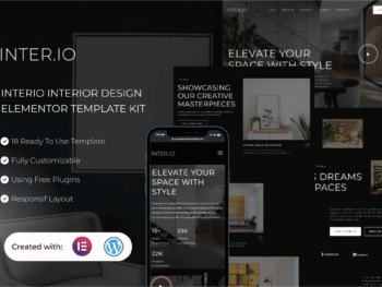 Interio - Kit de Templates Elementor de Design de Interiores