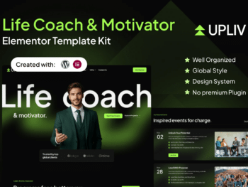 Upliv - Kit de modelos Life Coach & Motivator Elementor