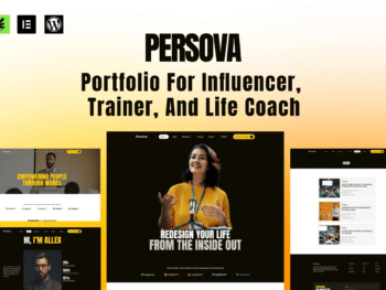 Persova - Kit de Modelos Elementor de Portfólio de Influenciadores