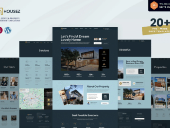 Housez - Kit de modelos de elementos imobiliários e imobiliários