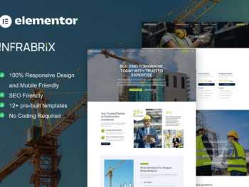 Inabrix - Kit de Templates Elementor para Serviços de Construção e Construção