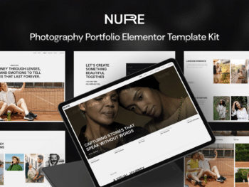 Nure - Kit de Templates Elementor de Portfólio de Fotografia
