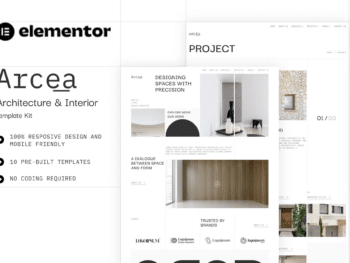 Arcea - Kit de Templates Elementor de Arquitetura e Interiores