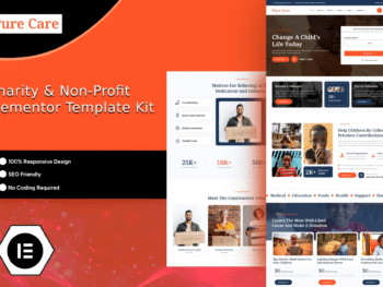 Purecare - Kit de Templates Charity Elementor